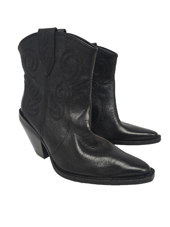 dingo Shoes - Dingo Women's DI951 Pretty N Prissy Western Leather Ankle Boots Black Size 8M